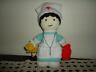 Nurse Doll Handmade Knitted With Rosary Beads
