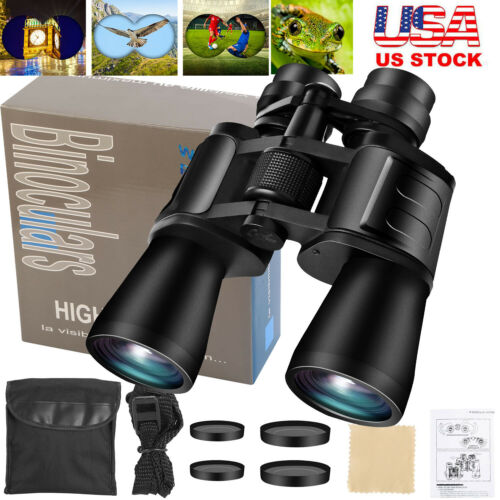 180x100 Zoom Low Night Vision Outdoor Hd Binoculars Hunting Telescope + Case New