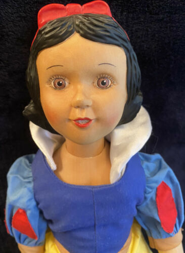 Robert Raikes Snow White Carved Wooden Doll 16 In Artist Signed 97/100 2003