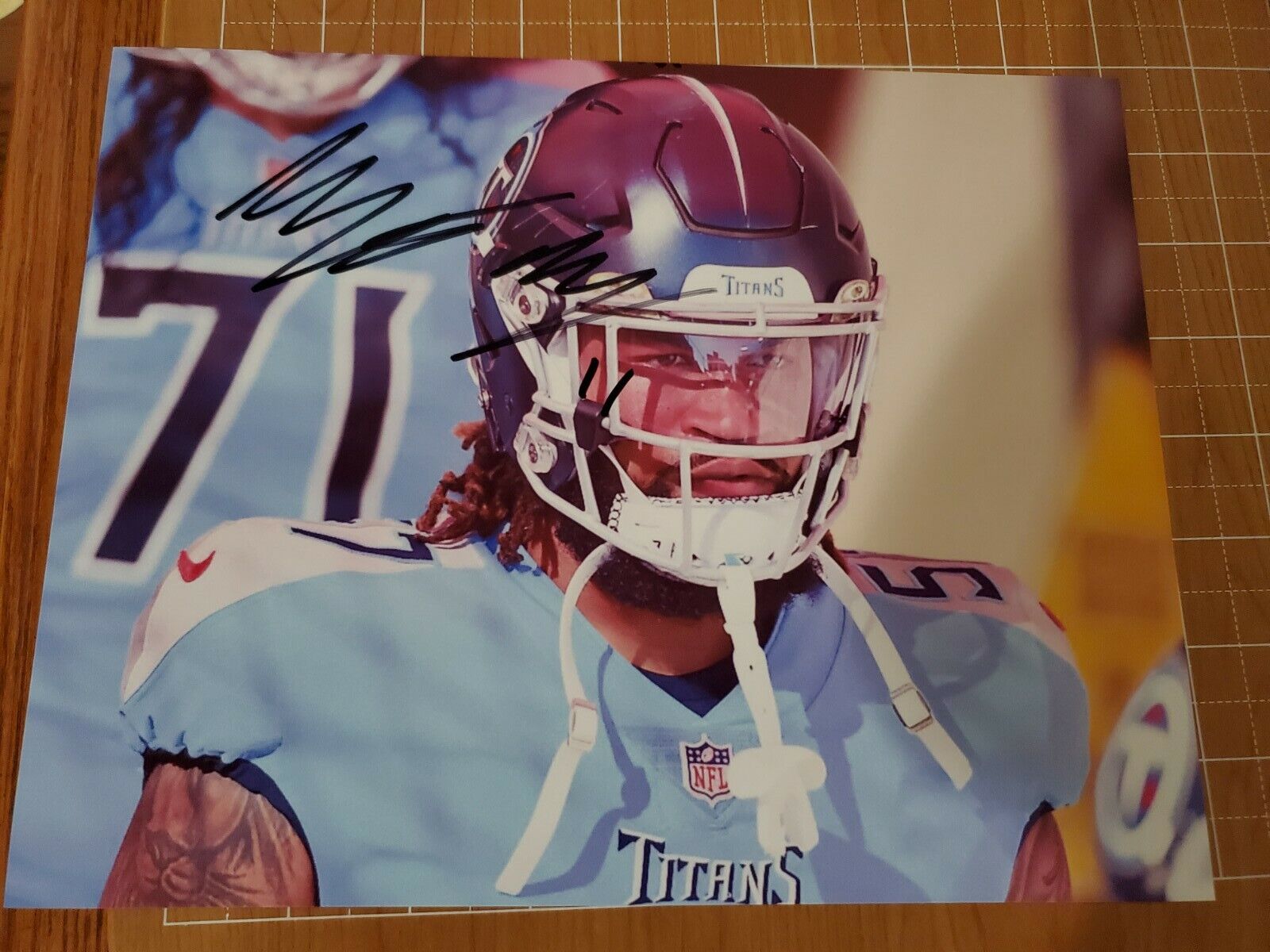 Wyatt Ray Signed 8x10 Photo Tennessee Titans Boston College Eagles Autographed