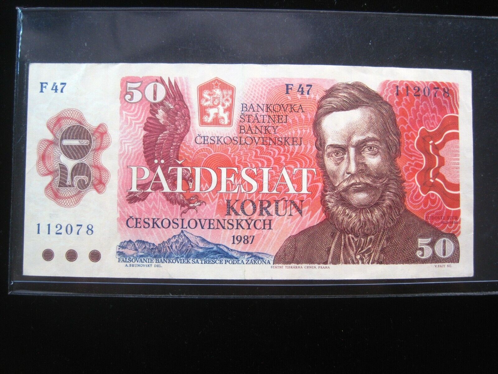 Czechoslovakia 50 Korun 1987 Czech Státní Banka Československá 2078# Bank Money