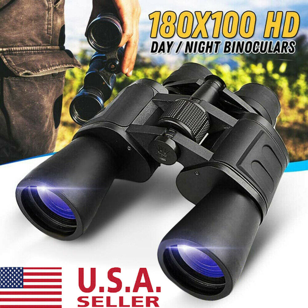 180x100 High Power Military Binoculars Day Optics Hunting Camping+bag
