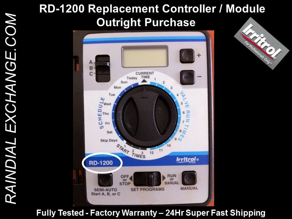 Irritrol / Hardie Rain Dial Rd-1200 Rd1200 Timer Module -fst Shp,warranty,tested