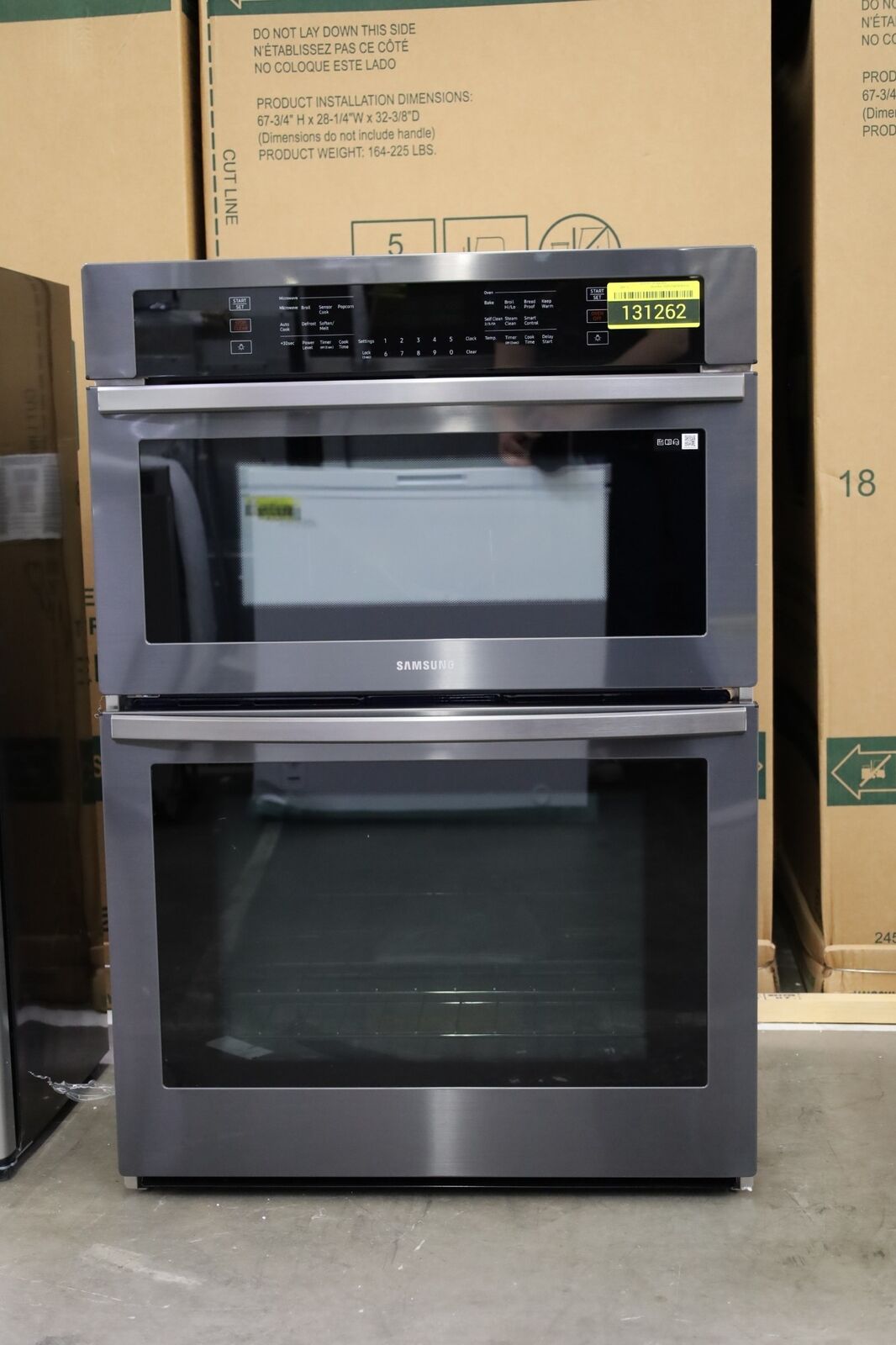 Samsung Nq70t5511dg 30" Stainless Microwave-oven Combo Wall Oven Nob #131262