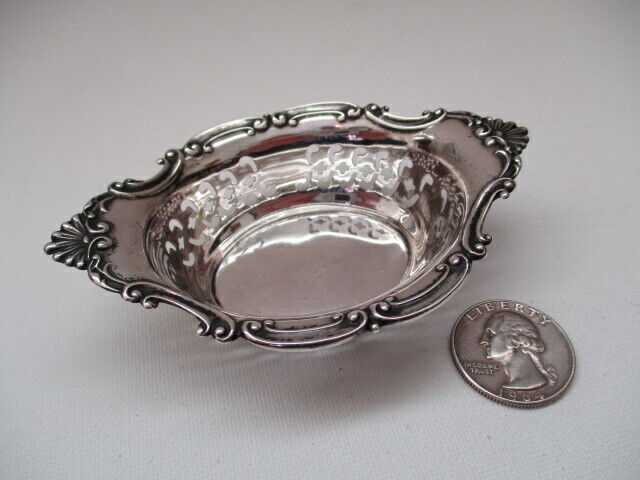 Antique Gorham Sterling Silver Nut Bowl Dish A4780