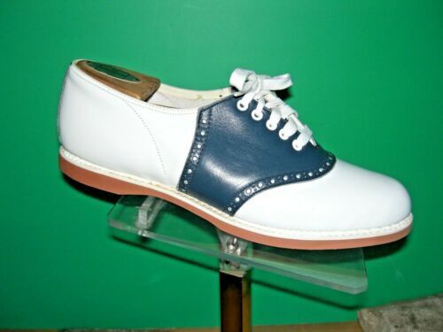 Lazybones Classic Blue/white Saddle Shoes Nos