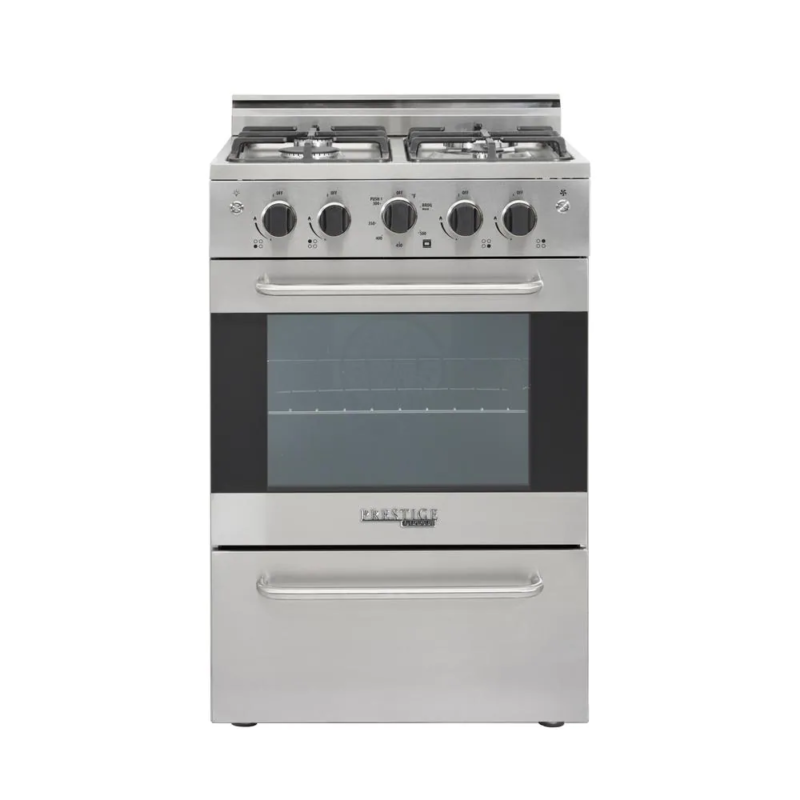Unique Convection Range 24 In. 4-burner Sealed Propane Cast Iron Stainless Steel