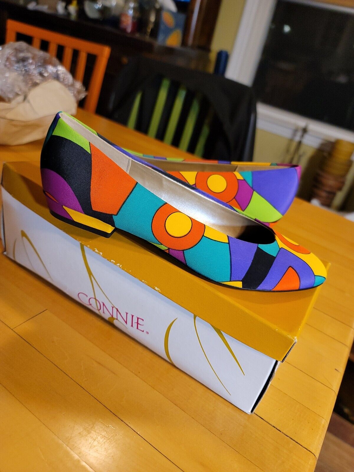 Vintage Rare Connie Retro Colorful Shoes Womens Size 8 B New In Box