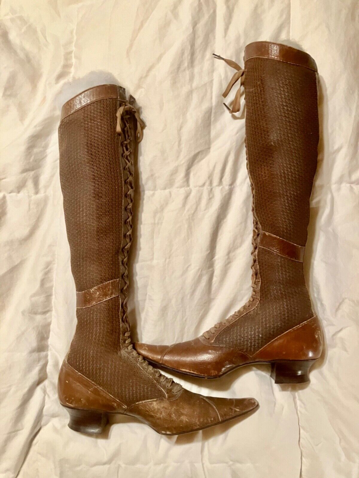 Rare Unusual Antique Victorian Tall ~sporting~equestrian~boots~pingree & Smith