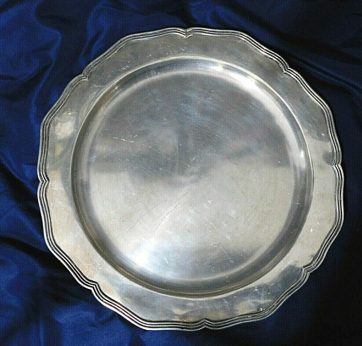 Portugal 833 Silver Handmade Vintage Large Dish Or Tray Estate @ $1/gram