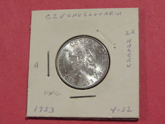 Czechoslovakia 1953 25 Haleru Unc Coin