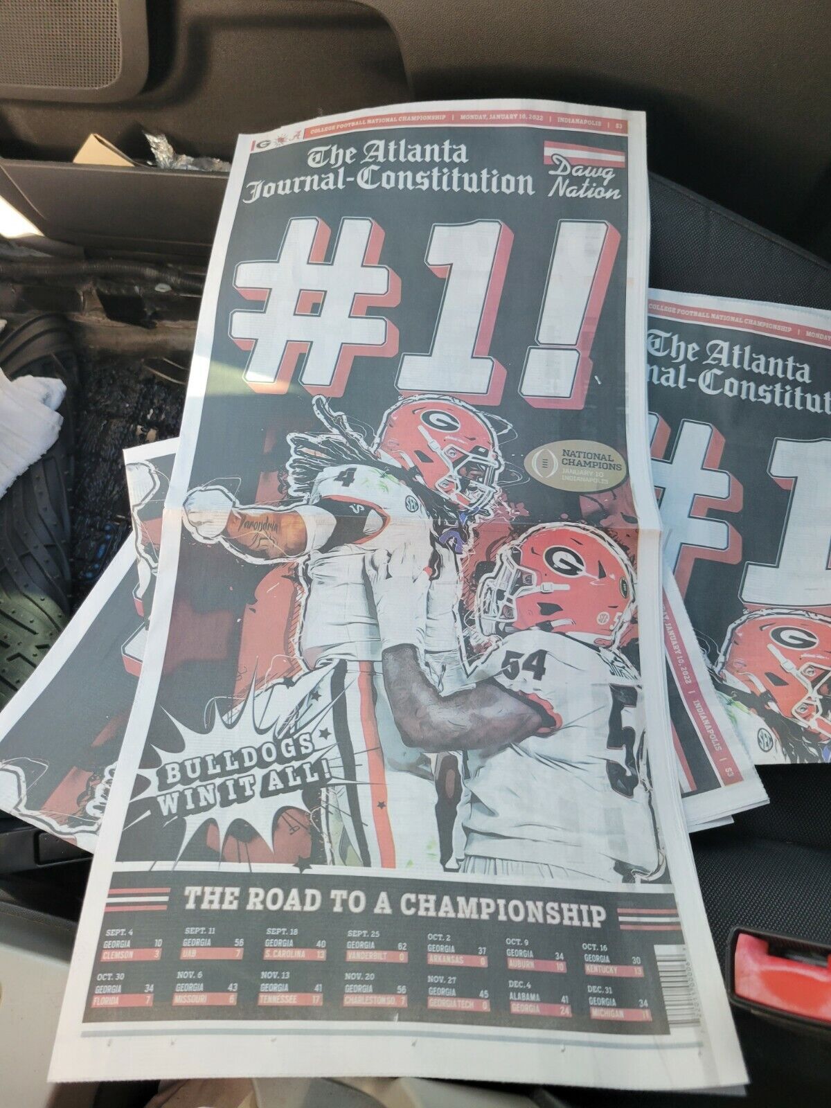 Georgia Bulldogs Natipnal Champs Atlanta Journal Constitution
