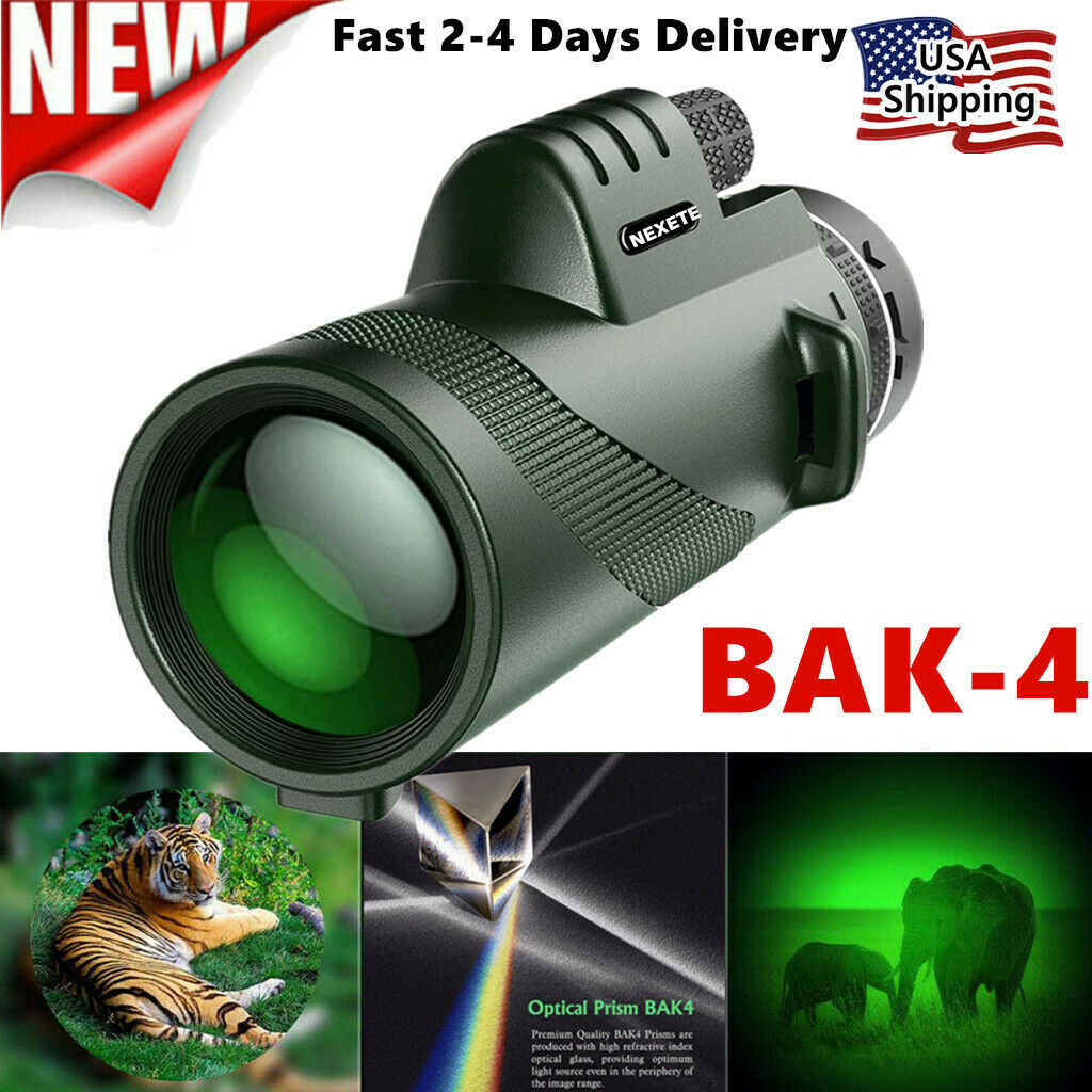 40x60 Hd Binoculars & Monocular Bak4 Prism High Power Waterproof