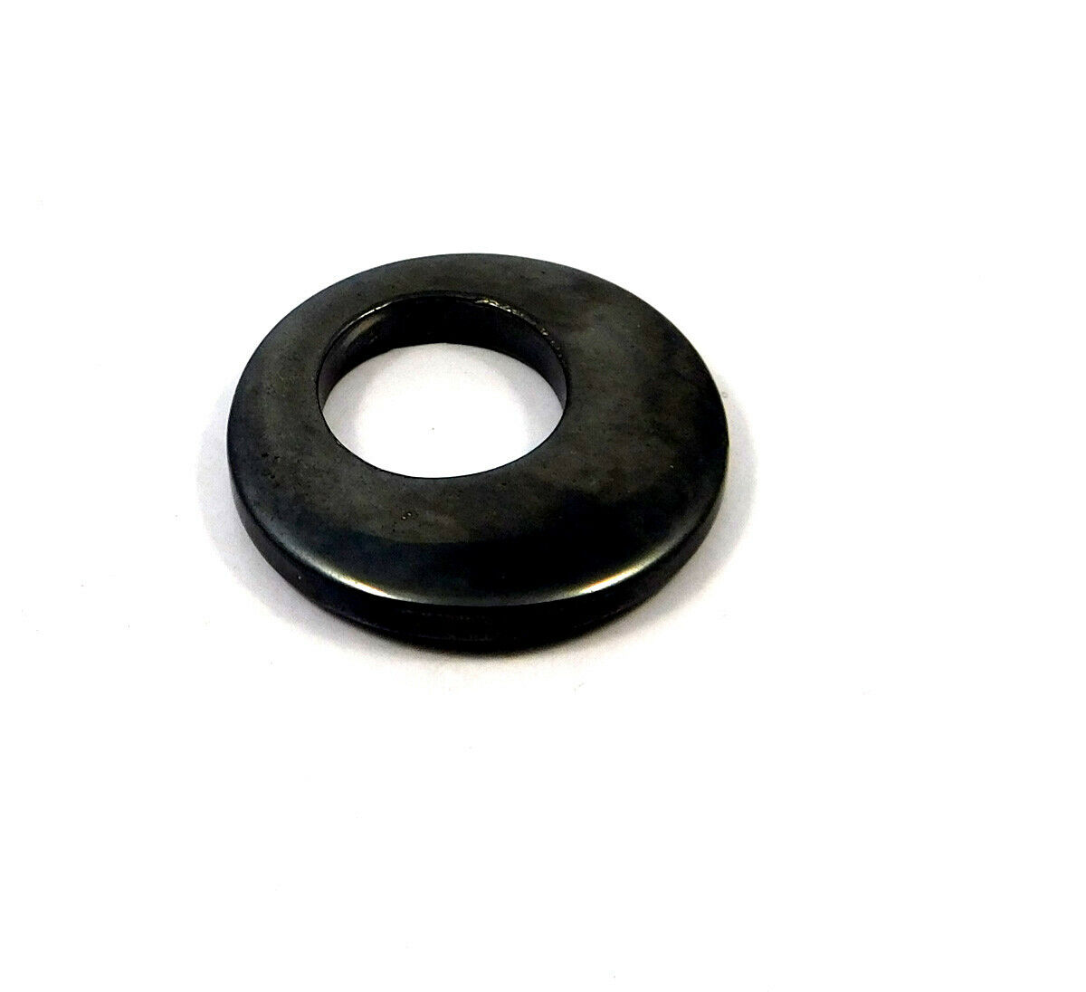 35 Cts. 100% Natural Hematite Round Donut Pendant Beads Gemstone Jc10467